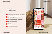 Pinkish Skincare Instagram Templates, a Social Media Template by My Template Studio (Thumbnail 3 of 16)