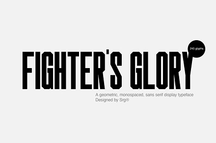 Srg-Fighters Glory display font