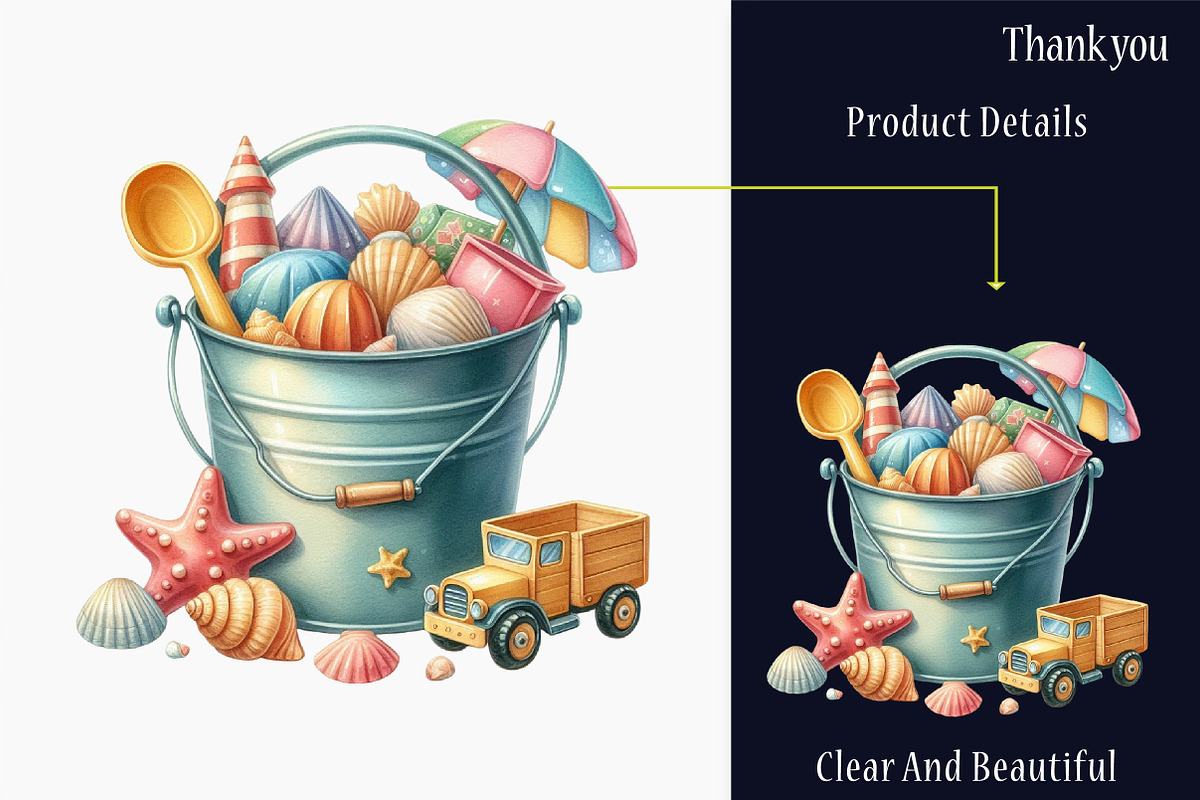 Summer Kids Watercolor Clipart, a Graphic by designcity5 (Photo 5 of 5)