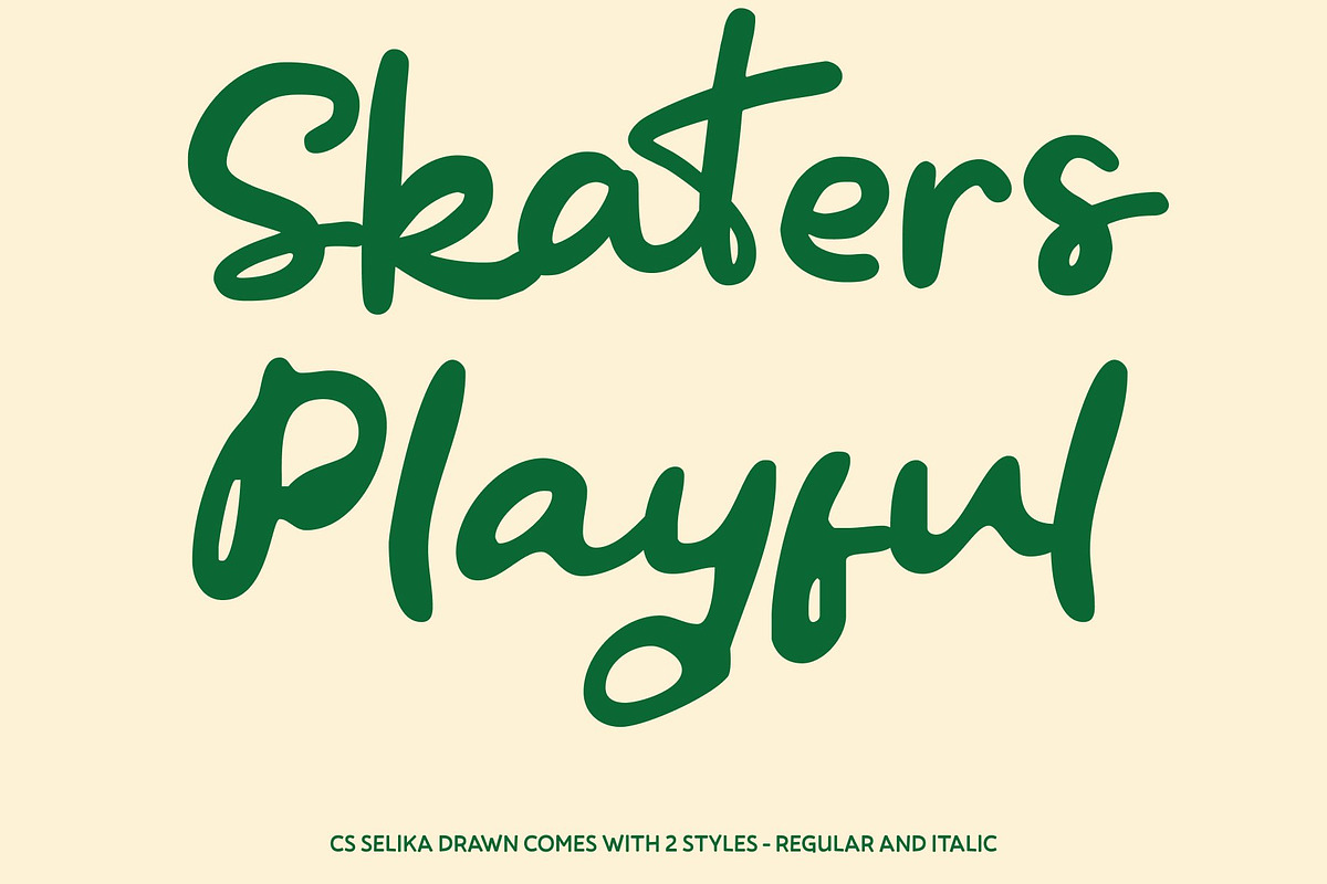 CS Selika Drawn, a Script Font by Craft Supply Co. (Photo 3 of 8)