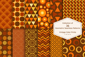 Vintage color geometric patterns, a Pattern Graphic by ExpressShop