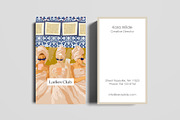 Ladies Club Business Card Template, a Business Card Template by Human-made. Made to feel. (Thumbnail 2 of 2)