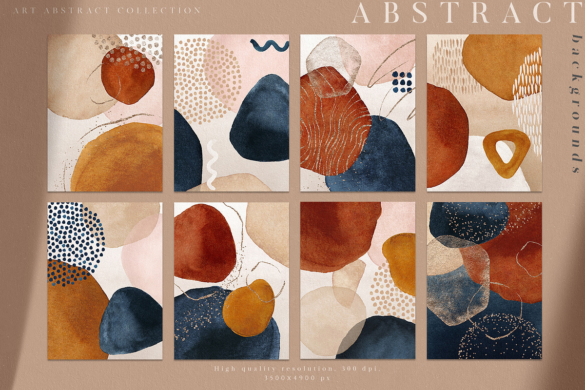 Art Abstract Watercolor Shapes, a Texture Graphic by Veris Studio (Photo 11 of 16)