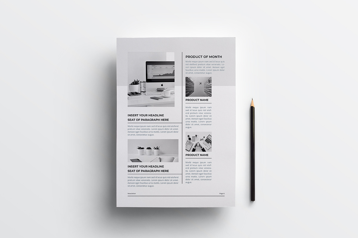 Newsletter | MS Word & Indesign, a Brochure Template by obayes (Photo 7 of 10)