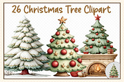 christmas-tree-clipart, an Illustration by cherrydesign (Thumbnail 1 of 3)