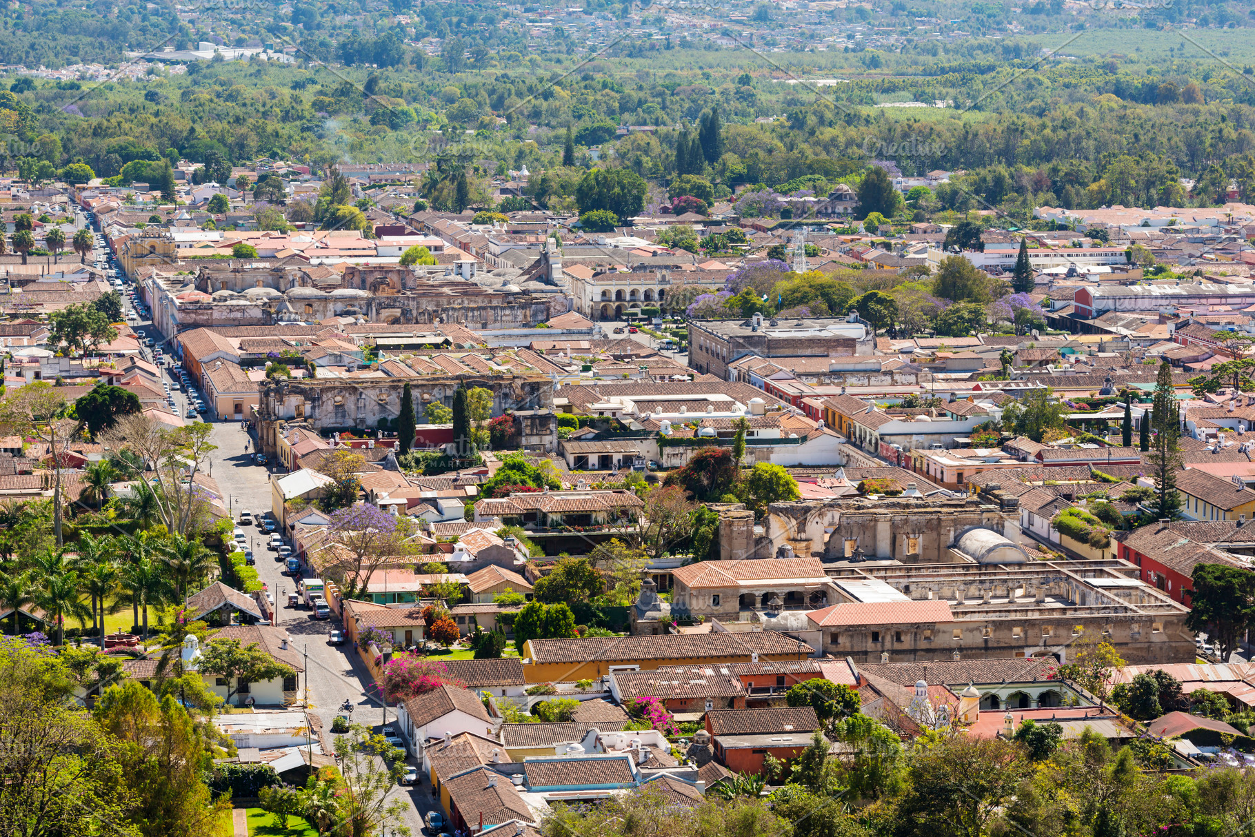 Antigua Guatemala Aerial View, an Architecture Photo by THP Creative