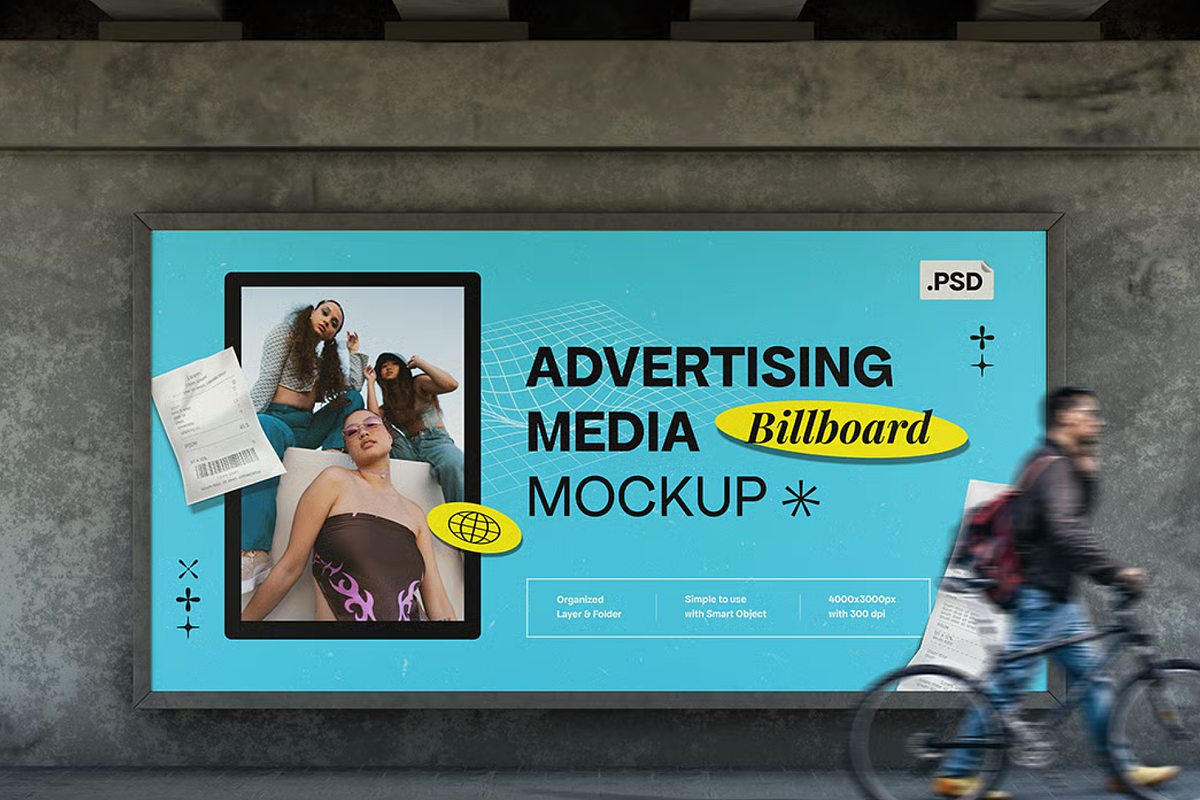 Billboard Mockup - Urban Scene, an Advertising Mockup by graphicsauce (Photo 4 of 4)