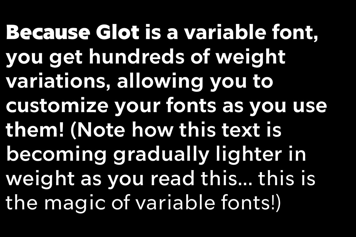 Glot Variable, a Sans Serif Font by Wordshape (Photo 3 of 6)
