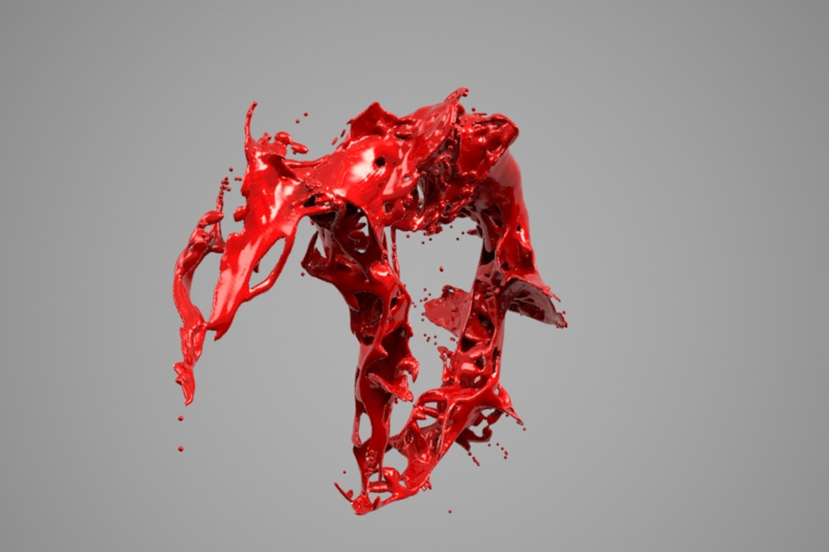 Splash Liquid Alphabet: D, a Food & Drink 3D Model by Tedi Permana (Photo 5 of 6)