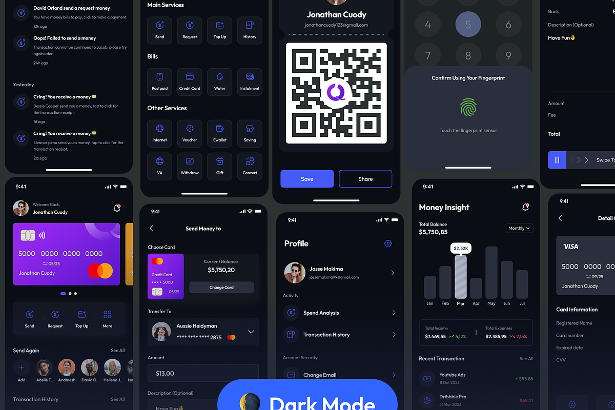 BankQu - Mobile Banking App UI Kit, an UI Kit Template by Moni Studio (Photo 6 of 6)