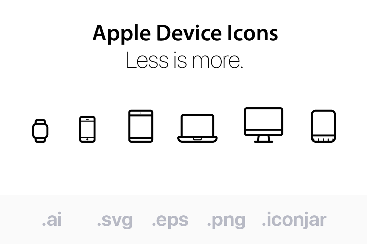 Apple Device Icons, an Icon by Sarunw (Photo 1 of 3)