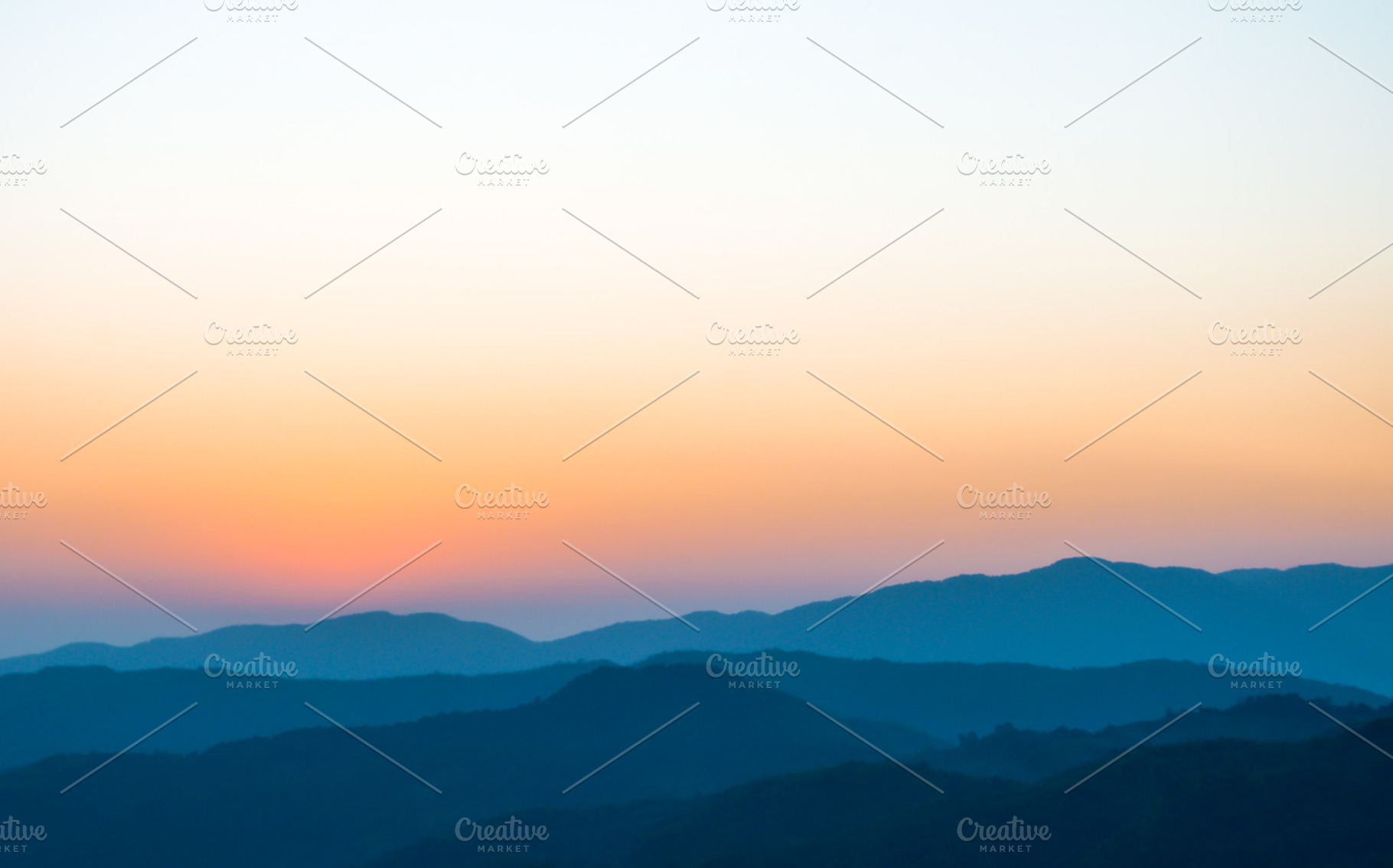 Sunrise on mountain featuring autumn, background, and beautiful, a Nature Photo by Artmeesri