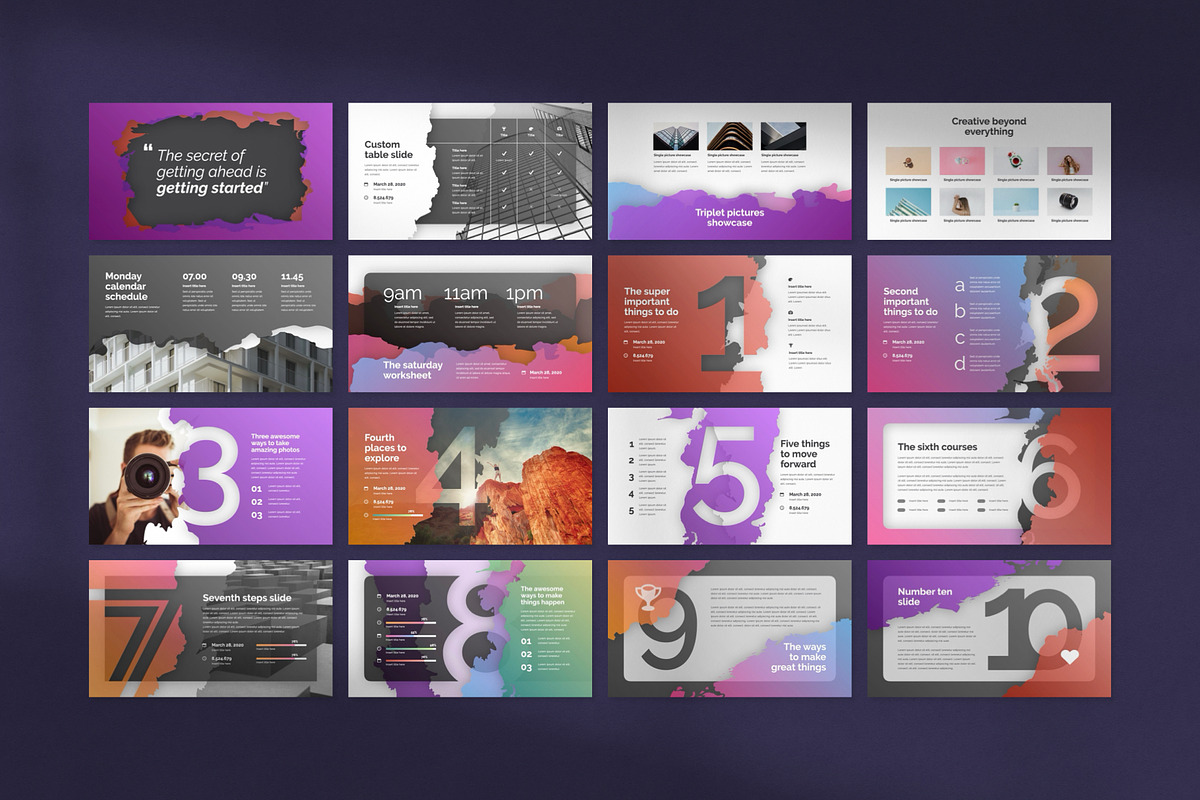 Happy PowerPoint Template, a Presentation Template by Creathrive Design (Photo 6 of 7)