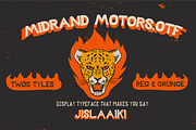 Midrand Motors - Display Grunge font, a Serif Font by Liam MacSweeney's (Thumbnail 1 of 6)