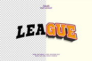 Text Effect League, a Layer Style Add-On by Navy Graphic (Thumbnail 2 of 2)