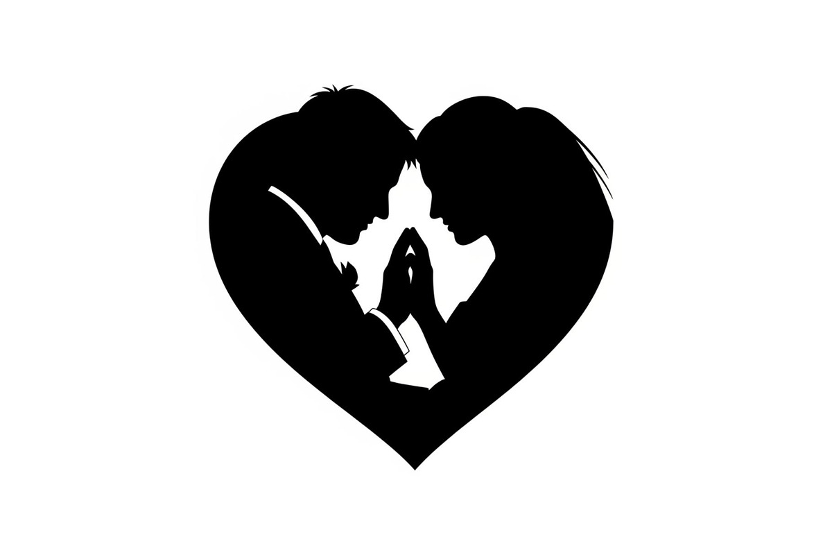 Couple Love Heart Silhouette Bundle, an Illustration by Amazin_art (Photo 43 of 51)