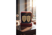 Premium Geometric Laser Cut Earrings, an Object Graphic by Creativeshirt (Thumbnail 3 of 5)