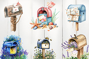 Summer Mailbox Sublimation Clipart, an Illustration by Watercolor design (Thumbnail 4 of 4)