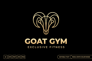 Goat Modern Minimalist Logo, a Branding & Logo Template by muhisya