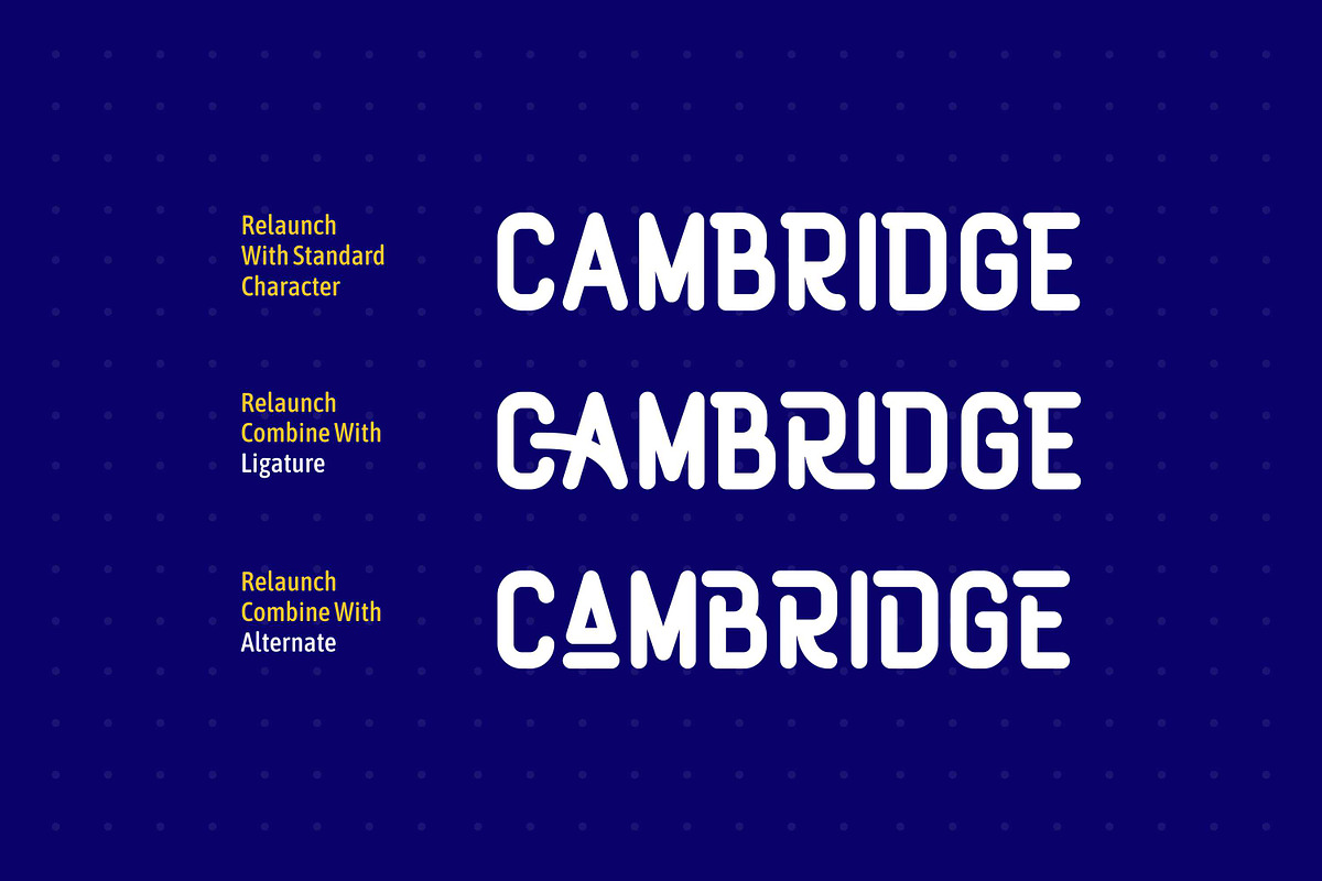 Relaunch - Ligature & Alternatif preview 8