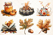 Autumn Collection Clipart Bundle, an Illustration by DreamCafeArt (Thumbnail 4 of 5)