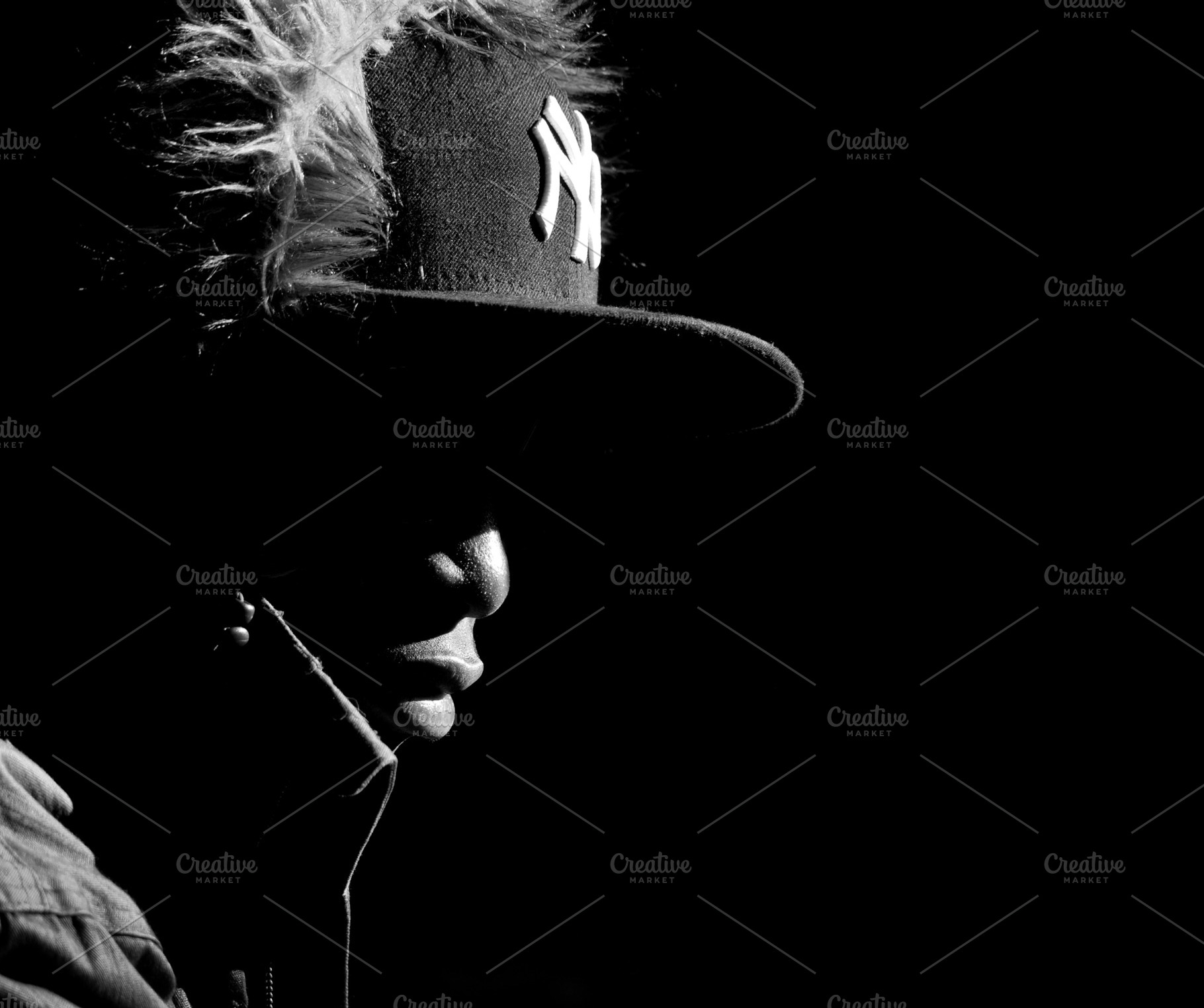 Black and White Rapper Male Photo, a Person Photo by alex aitken