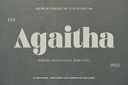 Agaitha | Modern and Elegant Serif, a Serif Font by Graphue (Thumbnail 1 of 9)