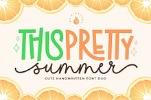 Pretty Summer - Cute Fonts Duo