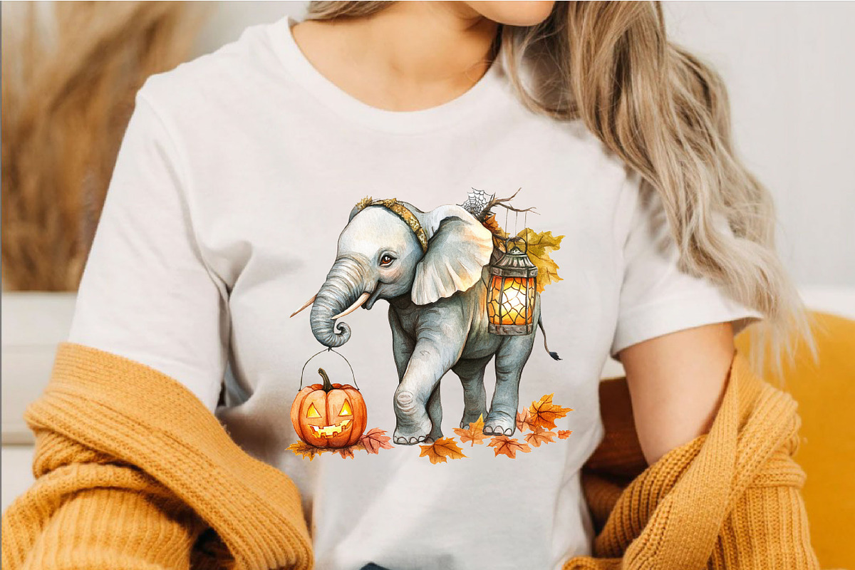 Halloween Elephant PNG Clipart, an Animal Illustration by SVGArt (Photo 3 of 5)