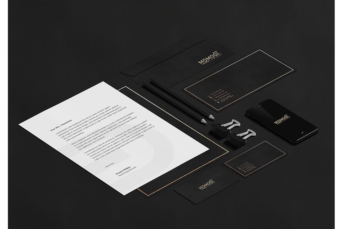 Stationery / Branding Mock-Up, a Product Mockup by Momogi (Photo 8 of 13)