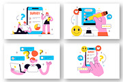10 Survey Vector Illustration, a Technology Illustration by denayunebgt (Thumbnail 3 of 4)