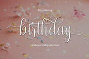 Birthday Font, a Script Font by Cut Story (Thumbnail 1 of 11)