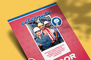 International Labor Day Flyer Canva, a Flyer Template by Attype (Thumbnail 2 of 6)