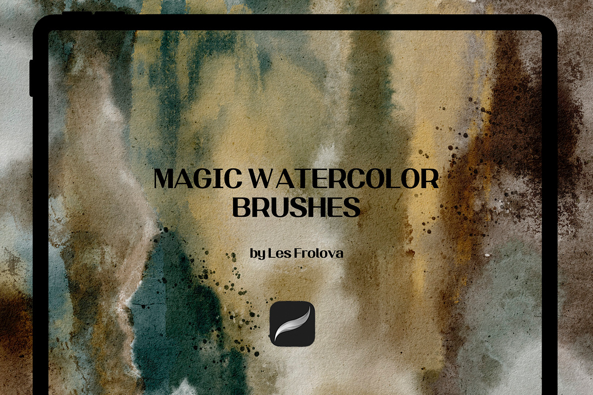 BUNDLE Watercolor Procreate Brushes, a Brush Add-On by Les Frolova (Photo 16 of 17)