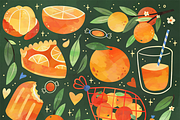 Orange Aesthetic Clipart, an Illustration by DigitalArtsi (Thumbnail 2 of 3)