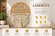Beach Sunset Macrame Hanger Lasercut, an Object Graphic by OTVEY DESIGN (Thumbnail 5 of 13)