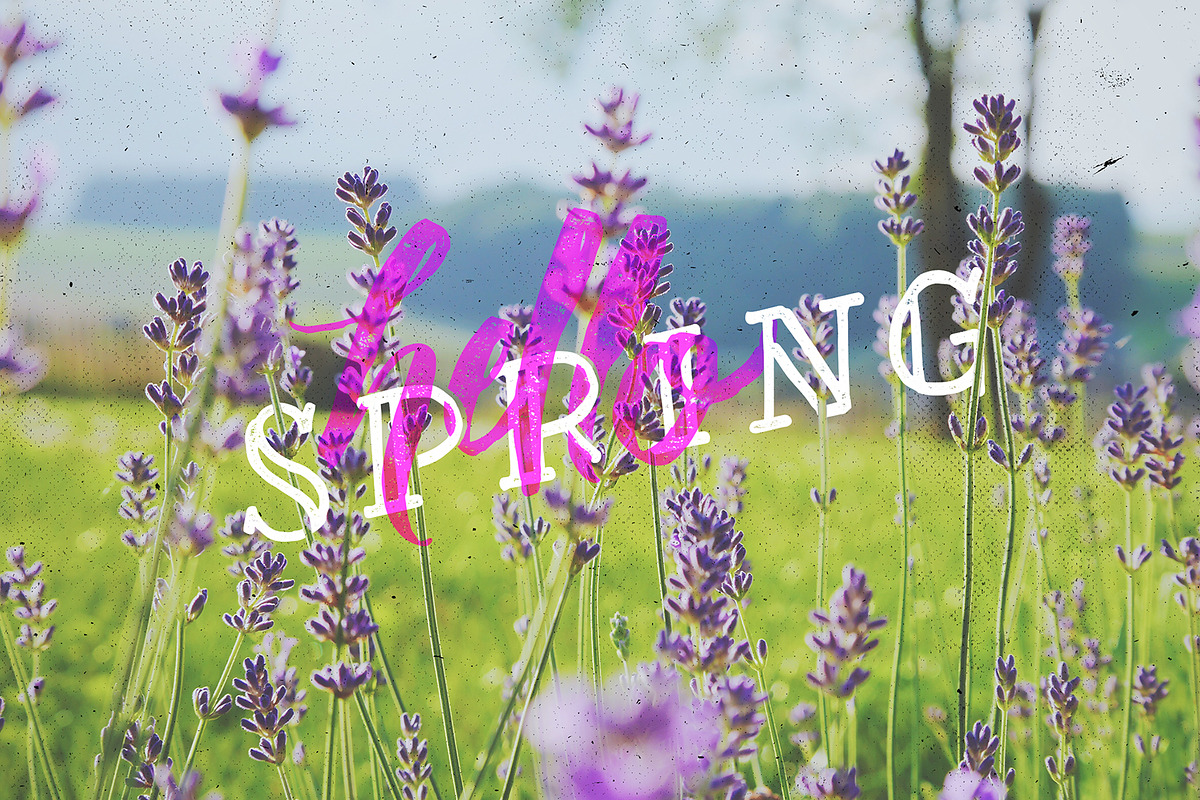 Spring Lettering Pack, a Seasonal Illustration by JoshuaRed Design (Photo 4 of 4)