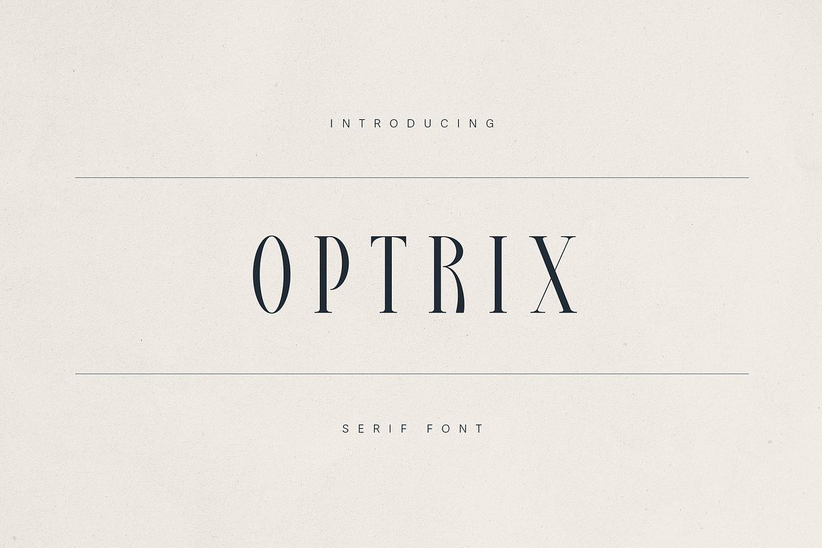 Optrix – Elegant & Modern Serif, a Serif Font by Only Fonts (Photo 1 of 11)