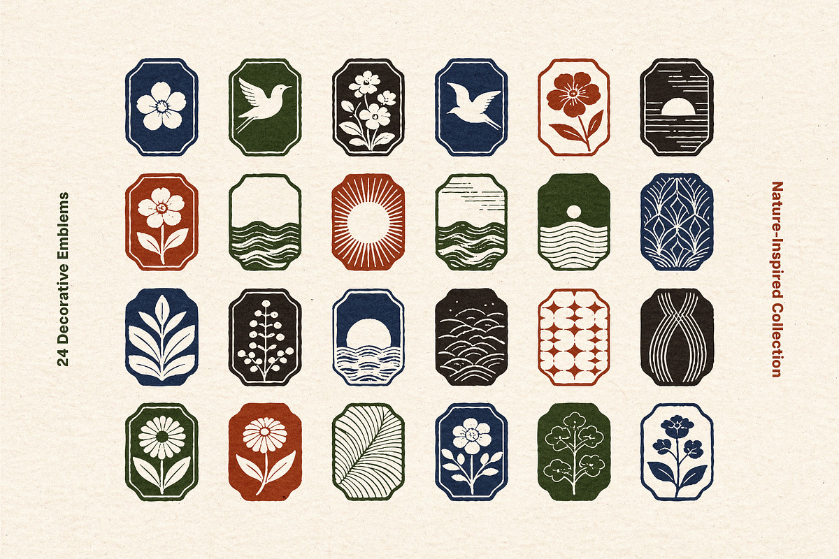 Vintage Stamp Elements, an Object Graphic by Design Squad (Photo 2 of 4)