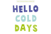 Hello Winter Typography, a Symbol Font by Alice_Evans (Thumbnail 8 of 11)