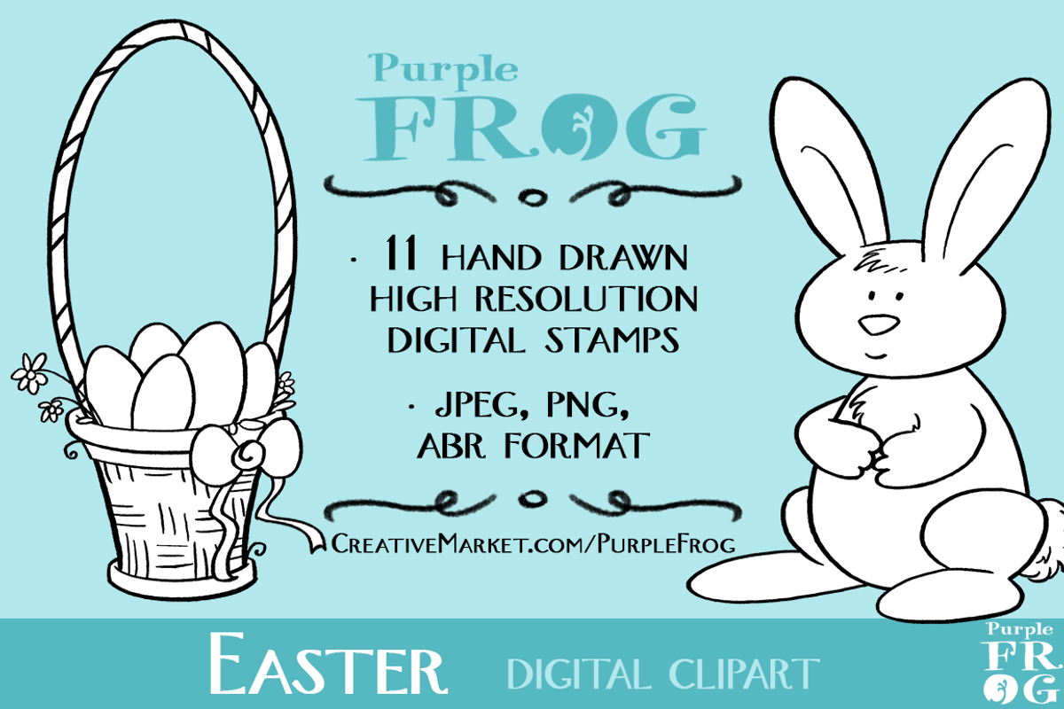 EASTER - Digital Stamps / Brushes, an Outline Icon by Purple Frog (Photo 2 of 2)