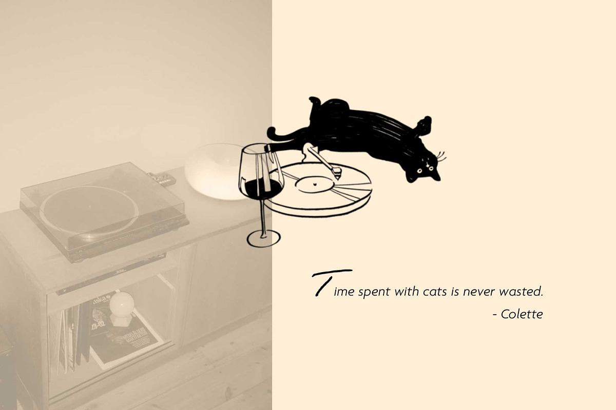 Vinyl Cat Illustration Bundle, a Decorative Illustration by Little Gremlin (Photo 6 of 7)