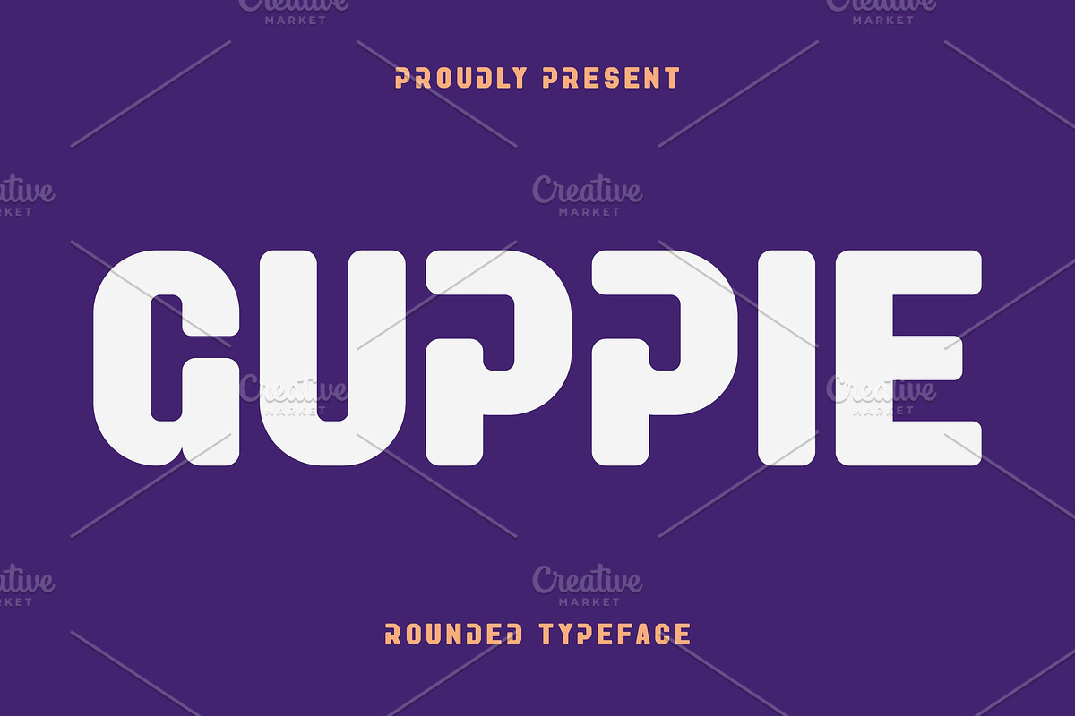 Guppie Rounded Logo Font, a Sans Serif Font by Artiveko (Photo 1 of 8)