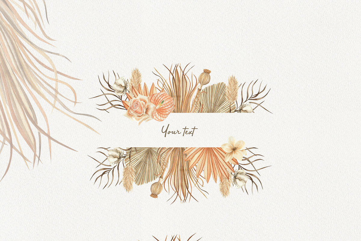Watercolor boho collection, a Decorative Illustration by ViolettaKh (Photo 2 of 14)