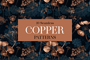 10 Copper Botanica Patterns, a Pattern Graphic by Motifs (Thumbnail 4 of 12)