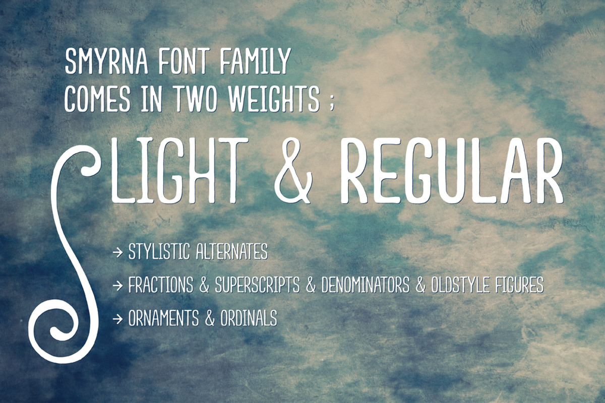 Smyrna Font Family preview 2