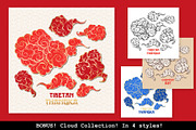 Chinese Dragon Vector Illustrations, a Background Graphic by ilonitta (Thumbnail 9 of 14)