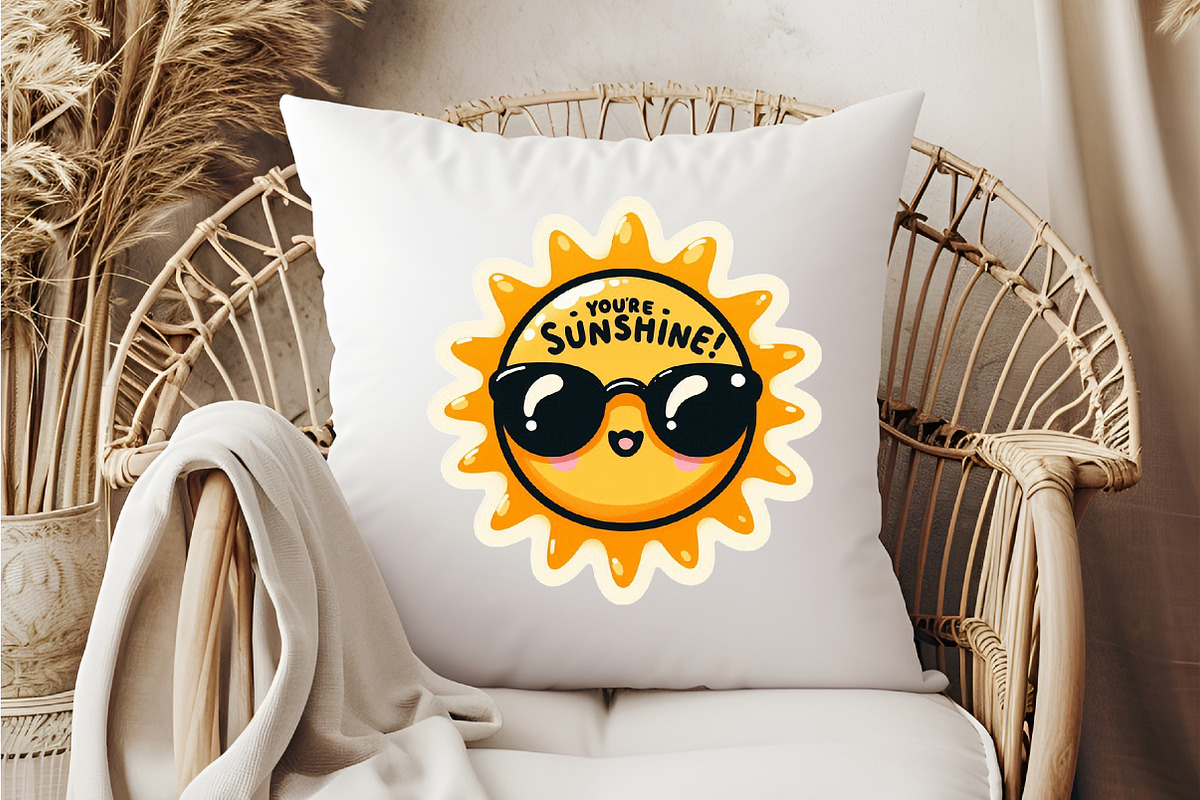 Funny,Youre Sunshine Sticker PNG, an Illustration by DreamCafeArt (Photo 4 of 7)