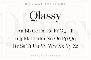 Qlassy Elegant Serif Font