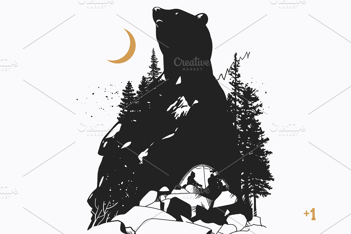 Be as wild as the forest. Vector art, an Illustration by Nadia Murash (Photo 5 of 5)